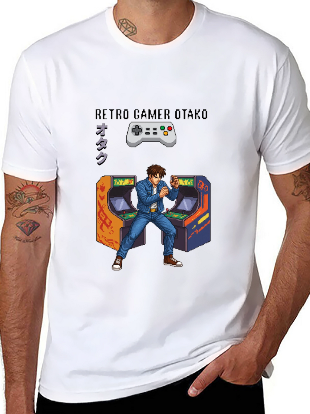 Retro Gamer Otaku Graphic Tee