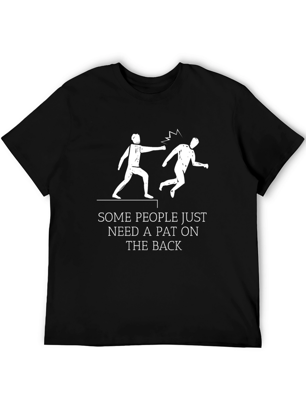 Humorous Pat on the Back Graphic Tee