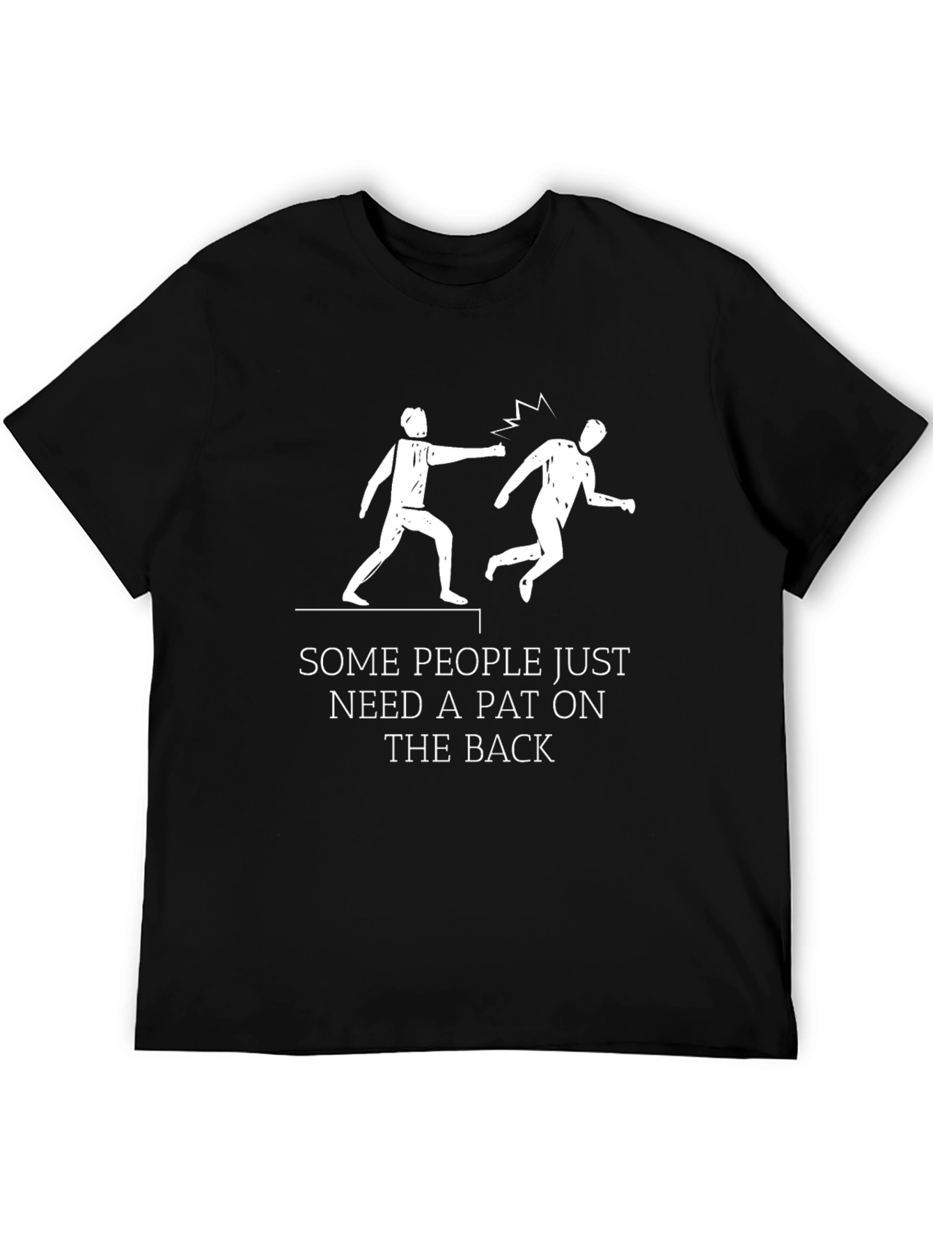 Humorous Pat on the Back Graphic Tee