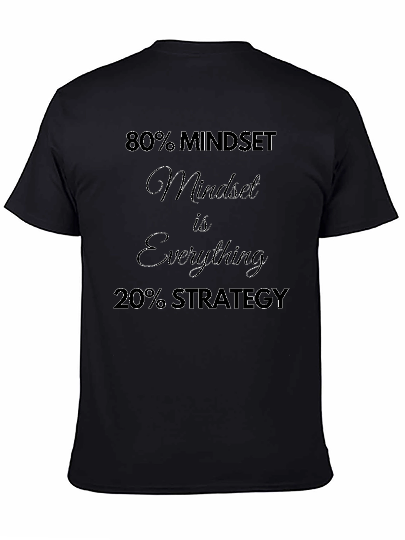 80% Mindset T-Shirt - Motivational Tee for Success