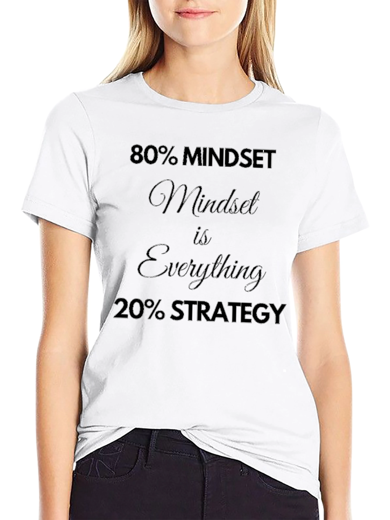 80% Mindset T-Shirt - Motivational Tee for Success