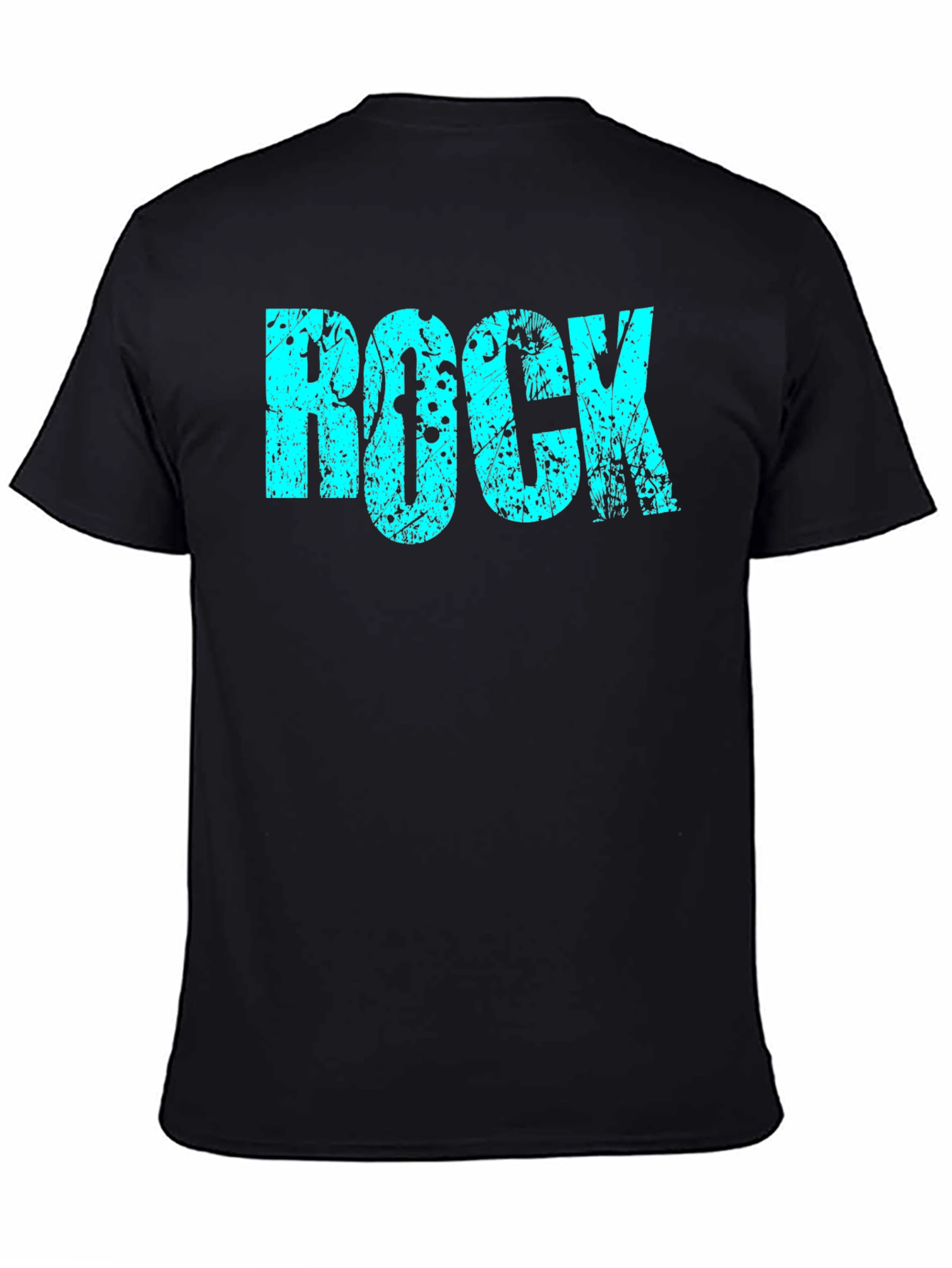Rock Graphic T-Shirt Black Cotton Tee