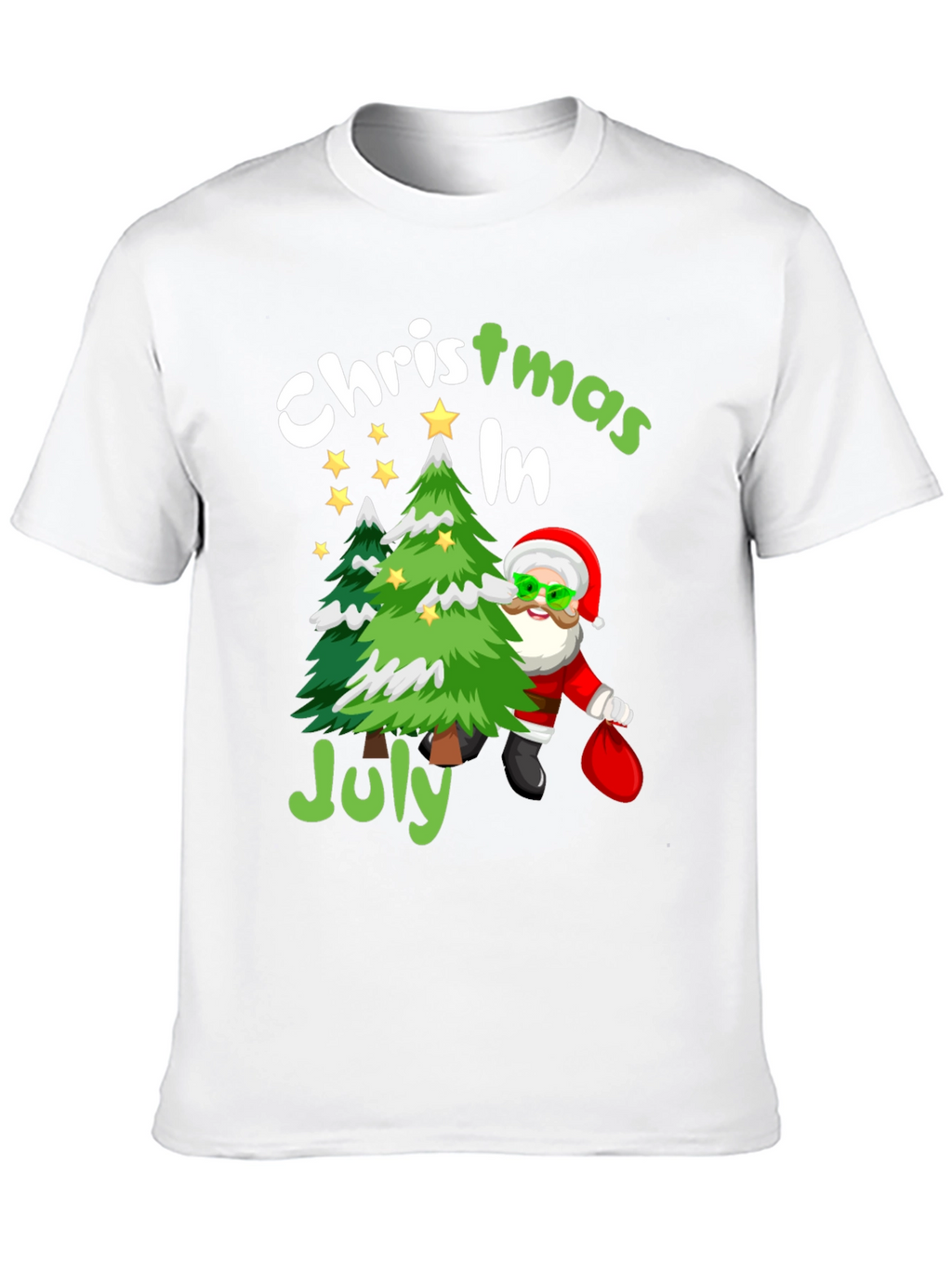 Christmas In July Santa T-Shirt