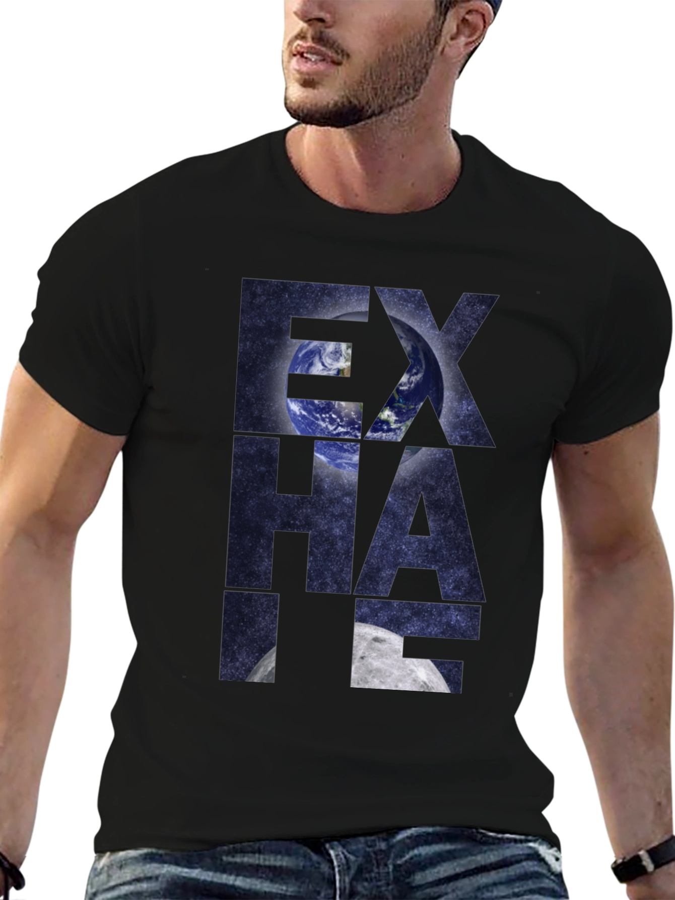 Exhale Earth & Moon Graphic Tee