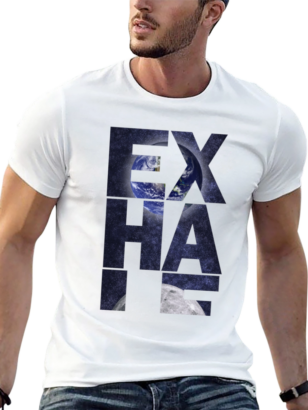 Exhale Earth & Moon Graphic Tee