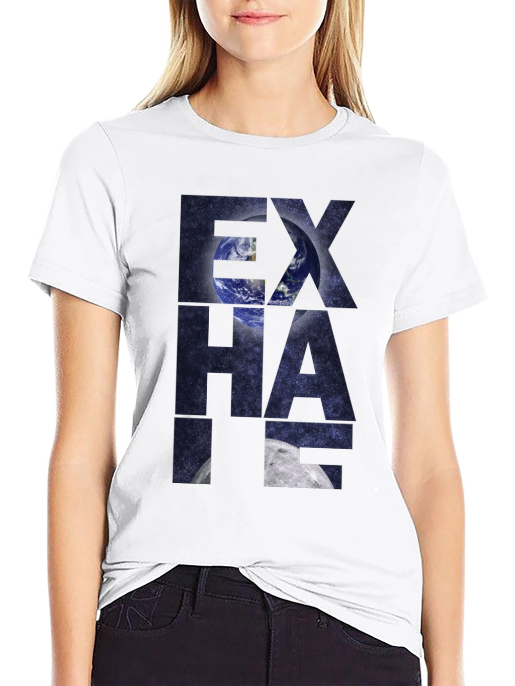 Exhale Earth & Moon Graphic Tee
