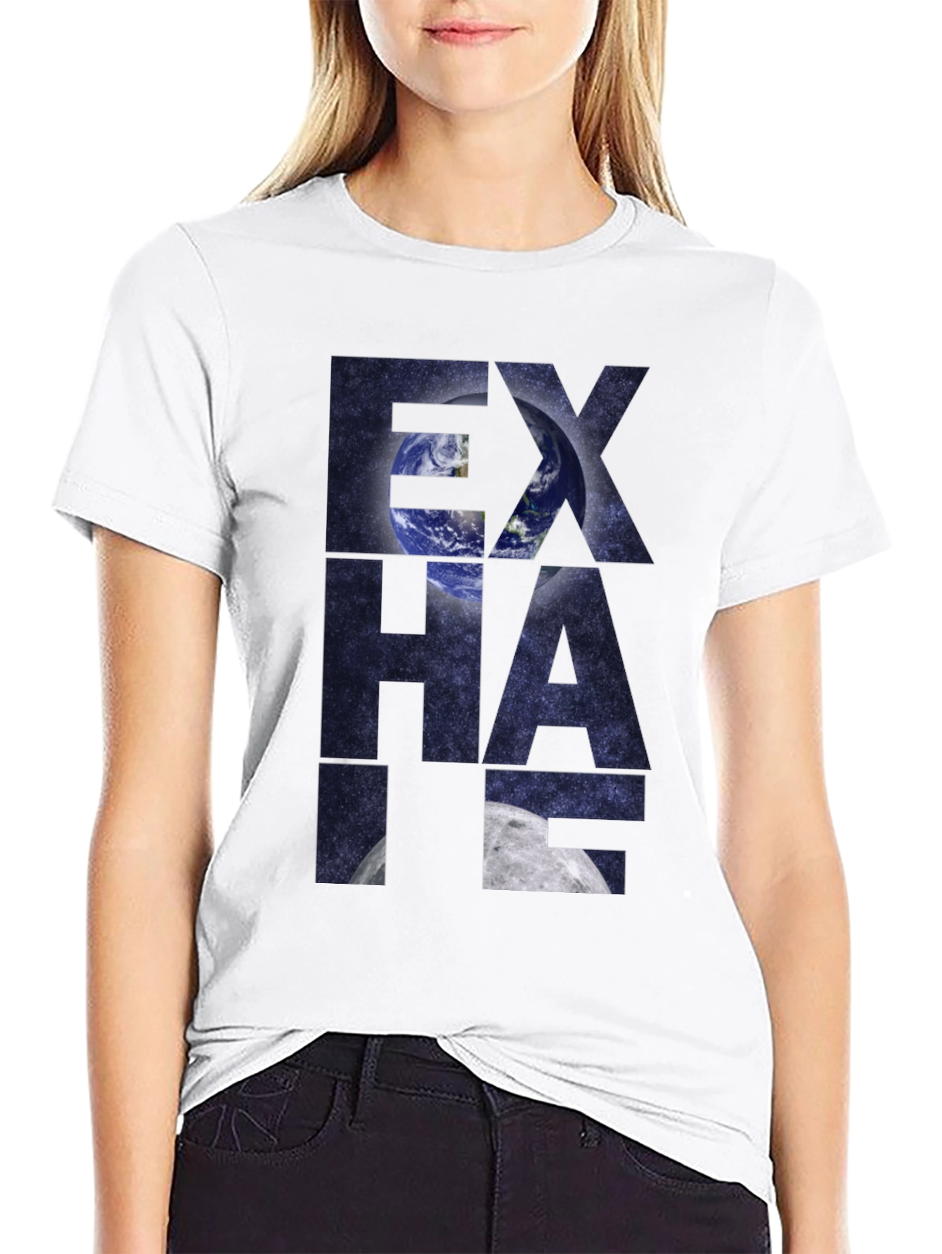 Exhale Earth & Moon Graphic Tee