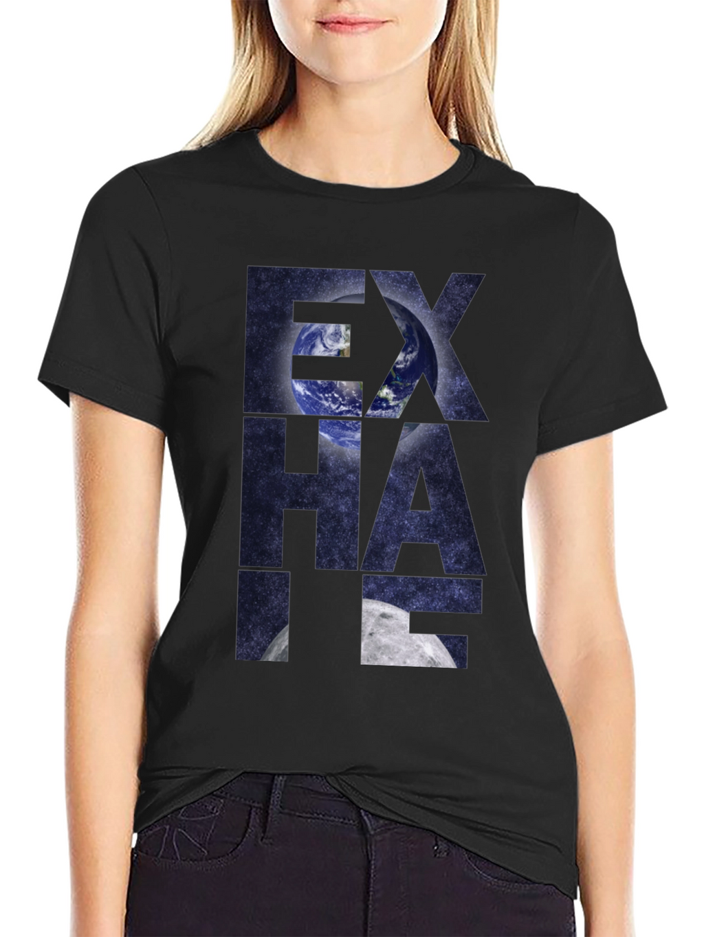 Exhale Earth & Moon Graphic Tee