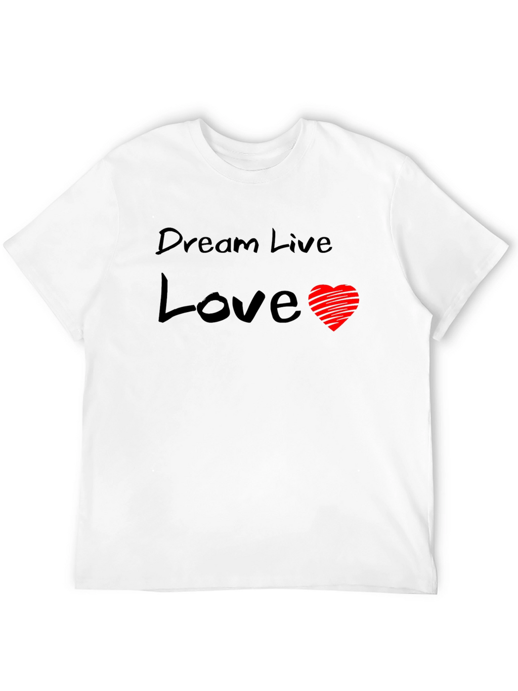 Dream Live Love Graphic Tee - Black T-Shirt