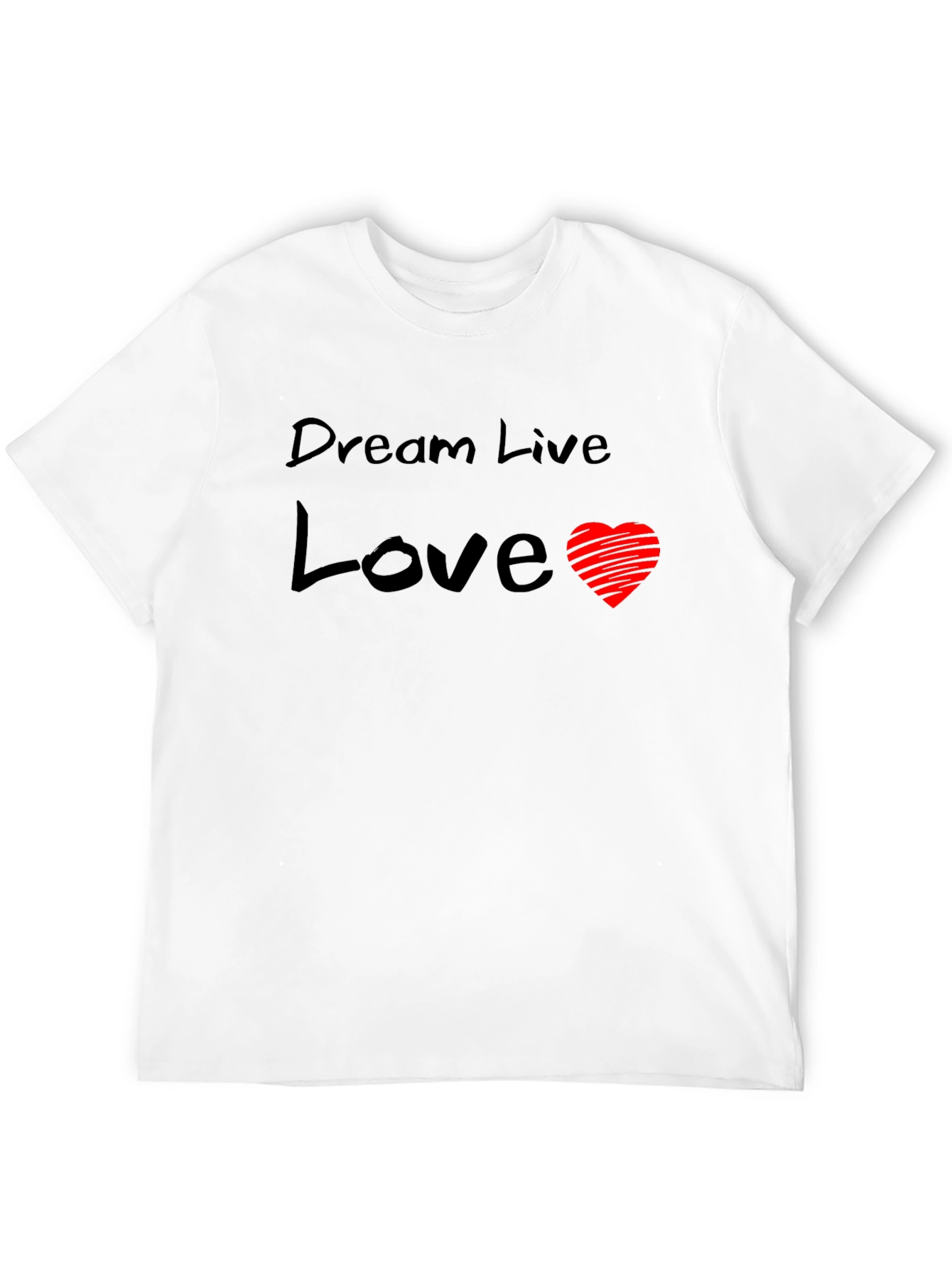 Dream Live Love Graphic Tee - Black T-Shirt