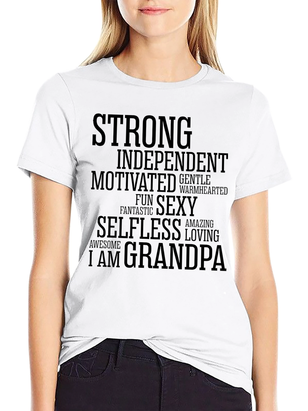 Strong Grandpa T-Shirt - Soft Cotton Blend Tee