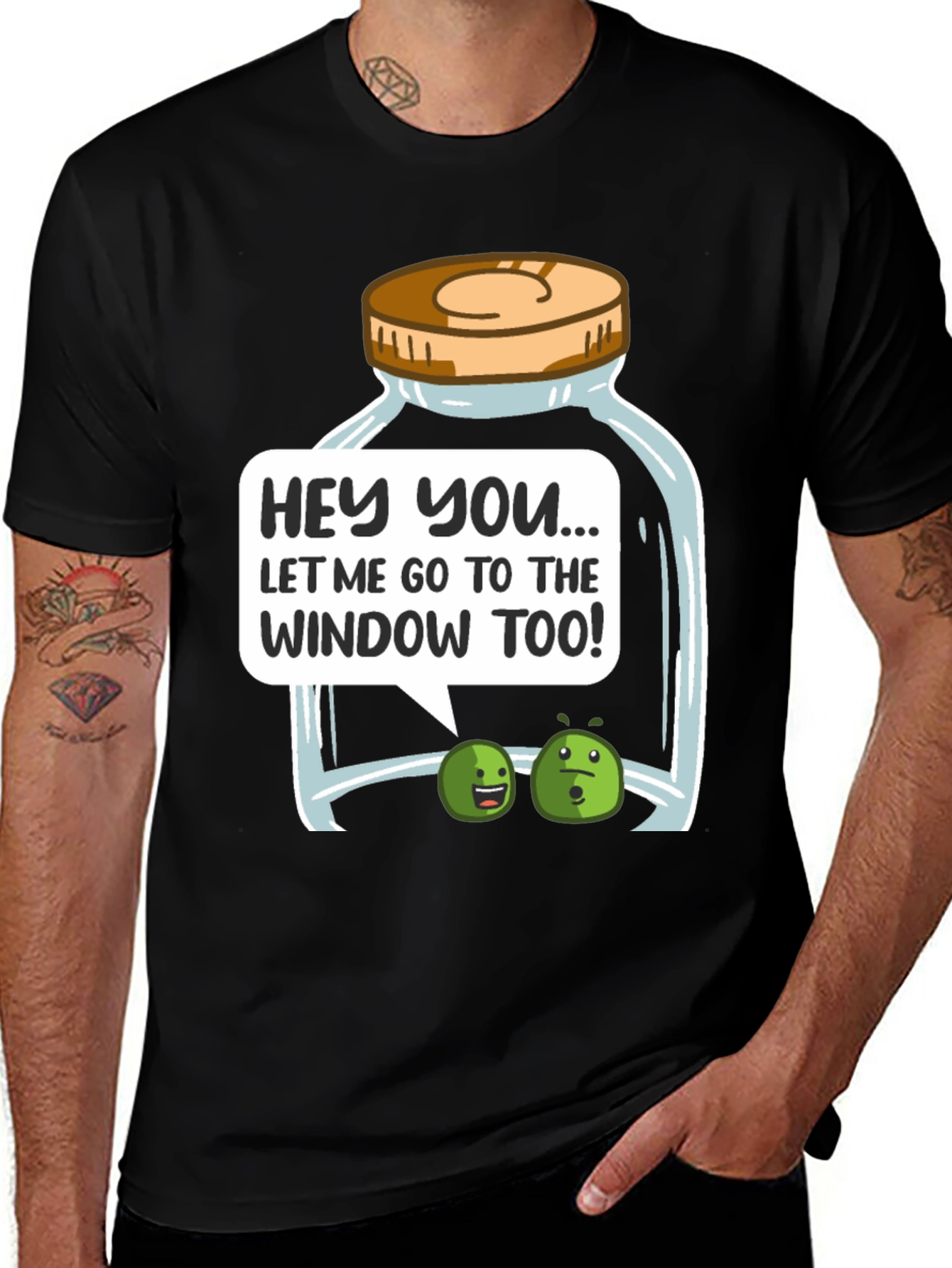 Funny Let Me Go To The Window Too! T-Shirt