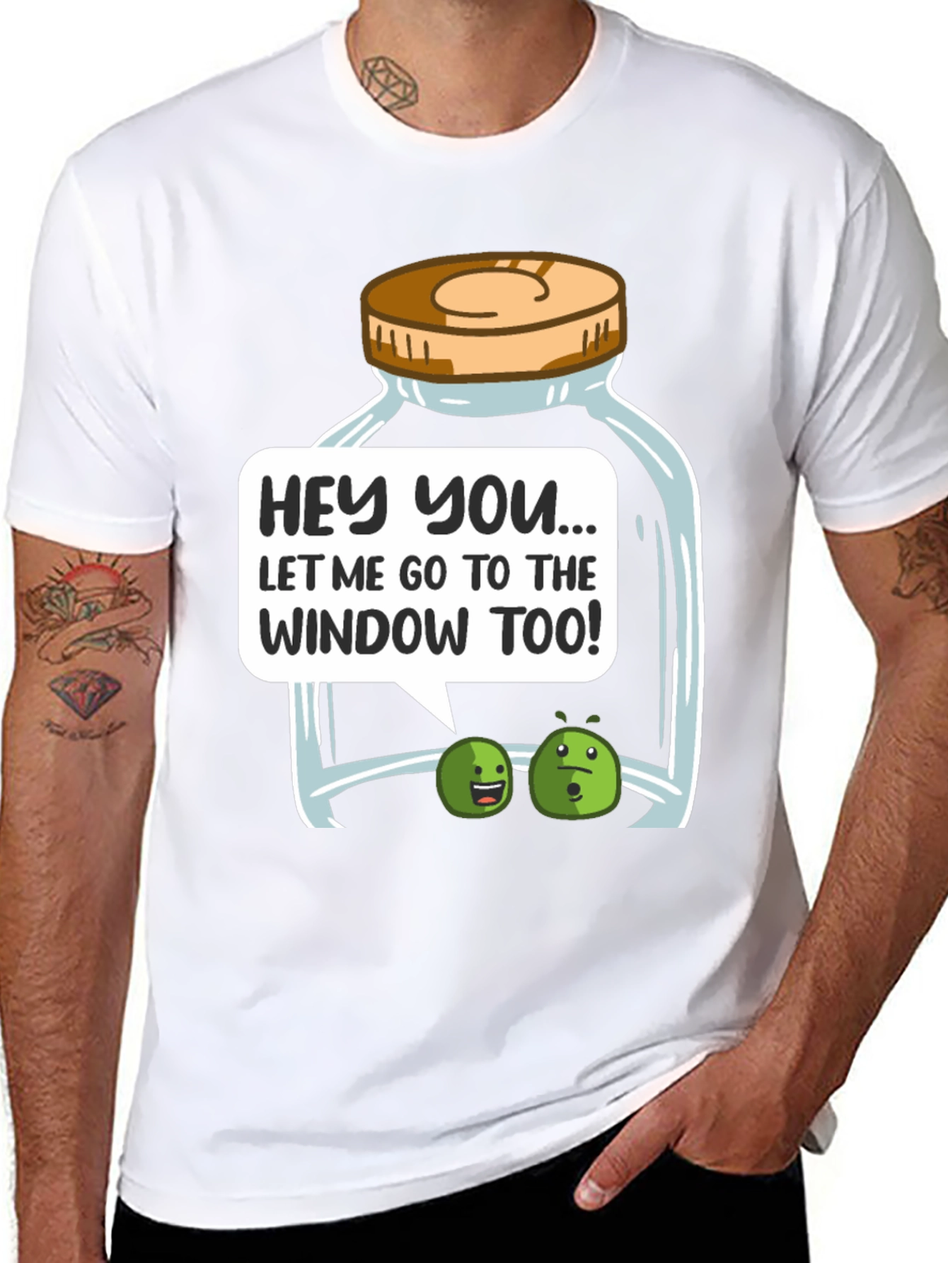Funny Let Me Go To The Window Too! T-Shirt