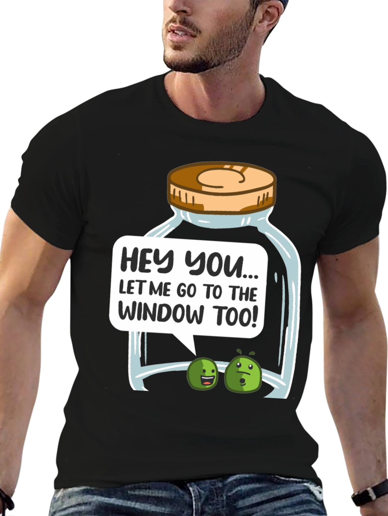 Funny Let Me Go To The Window Too! T-Shirt