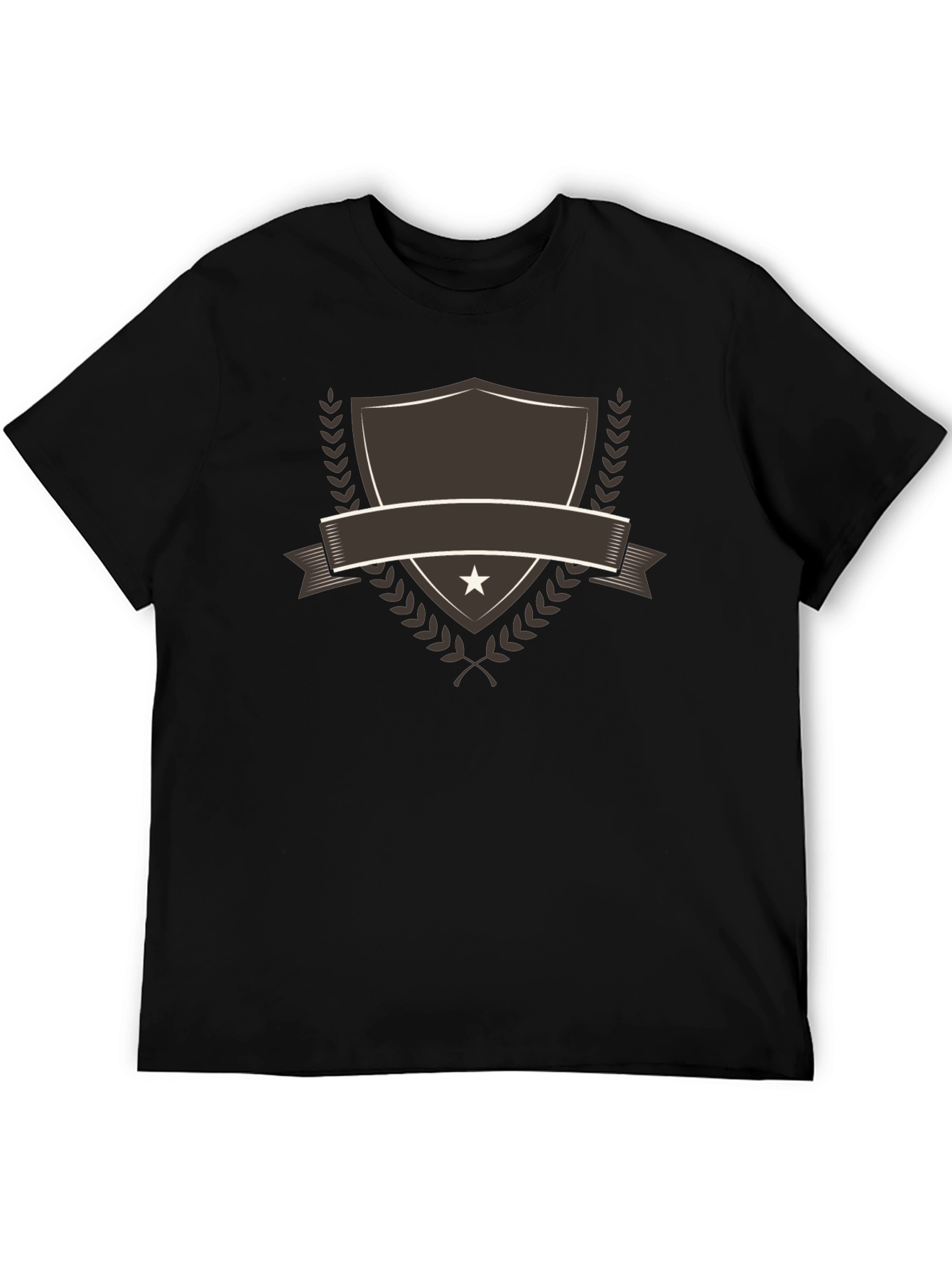 Emblem Shield Graphic Tee - Stylish Casual Shirt
