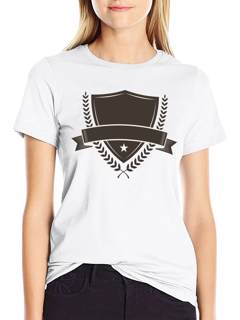 Emblem Shield Graphic Tee - Stylish Casual Shirt