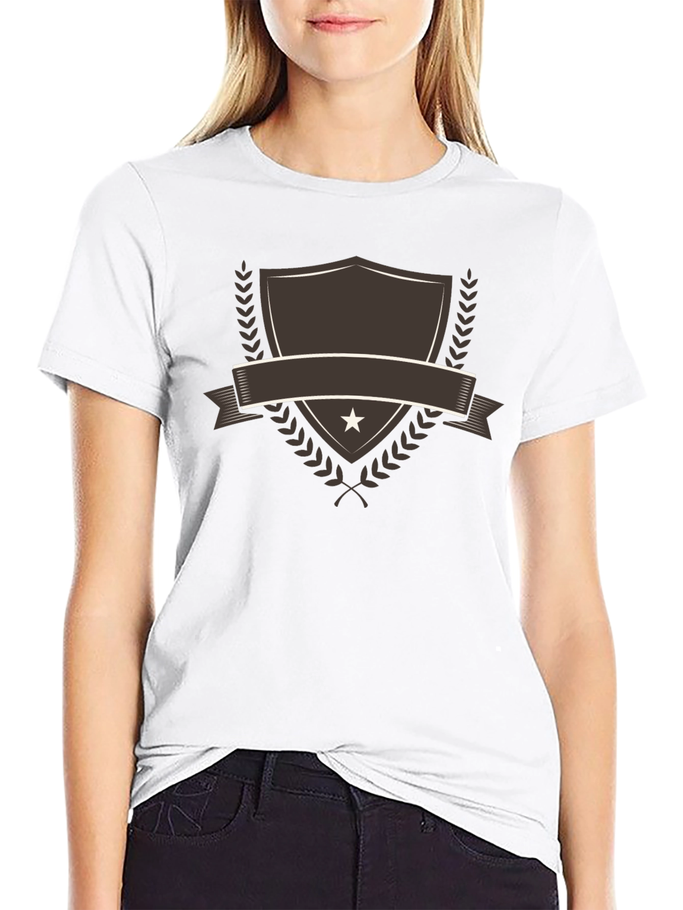 Emblem Shield Graphic Tee - Stylish Casual Shirt