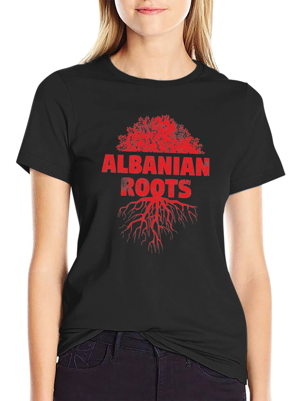 Albanian Roots Graphic Tee - Black