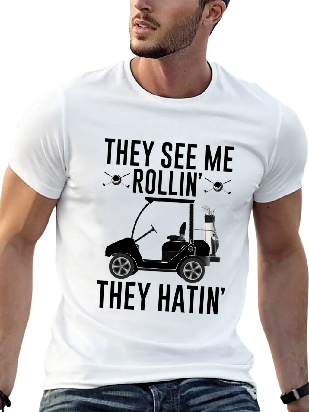 They See Me Rollin Golf T-Shirt