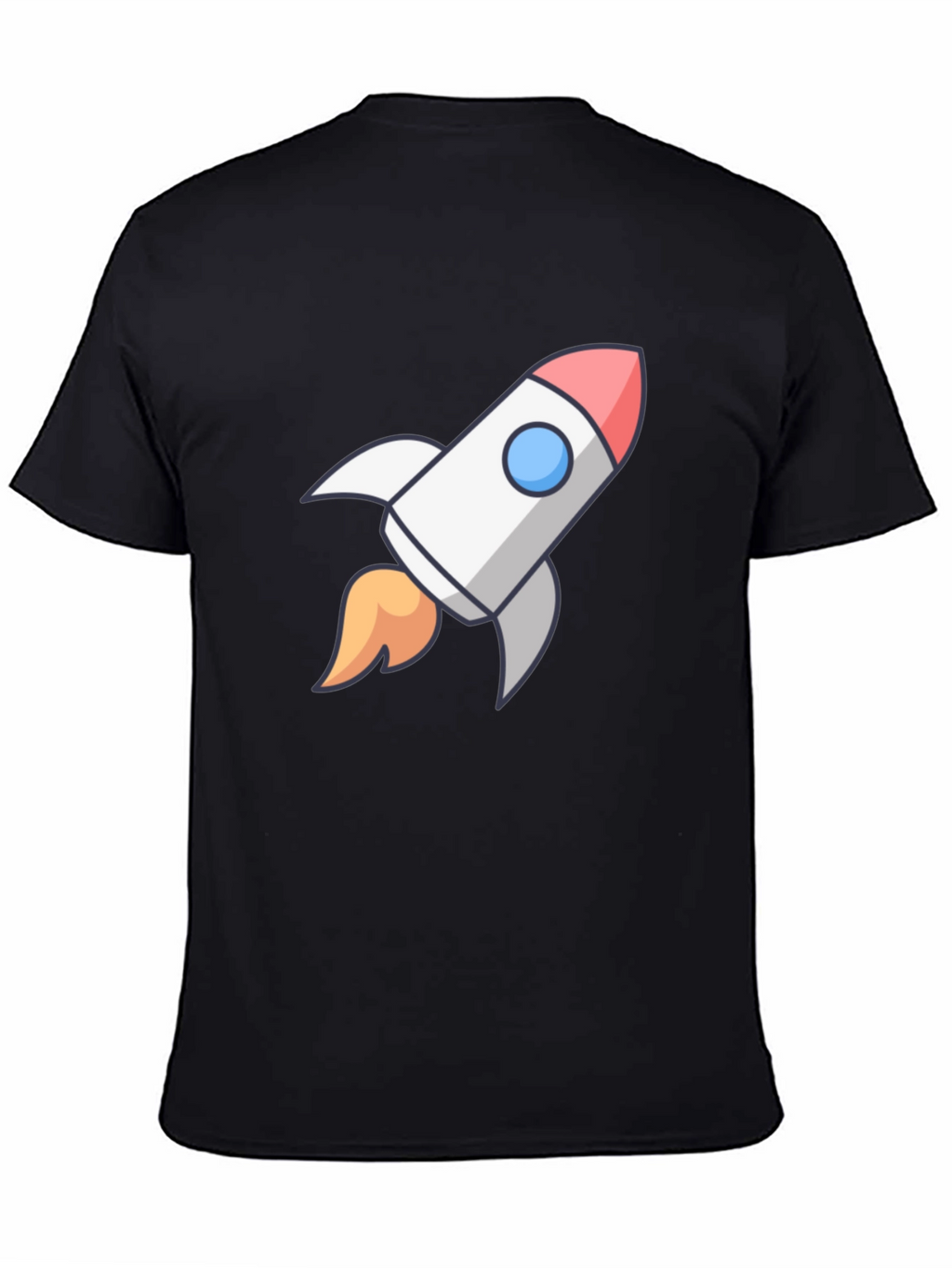 Rocket Graphic Black T-Shirt