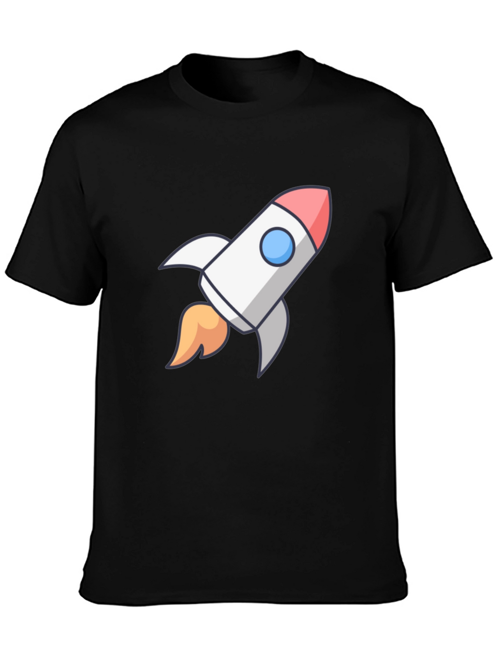 Rocket Graphic Black T-Shirt