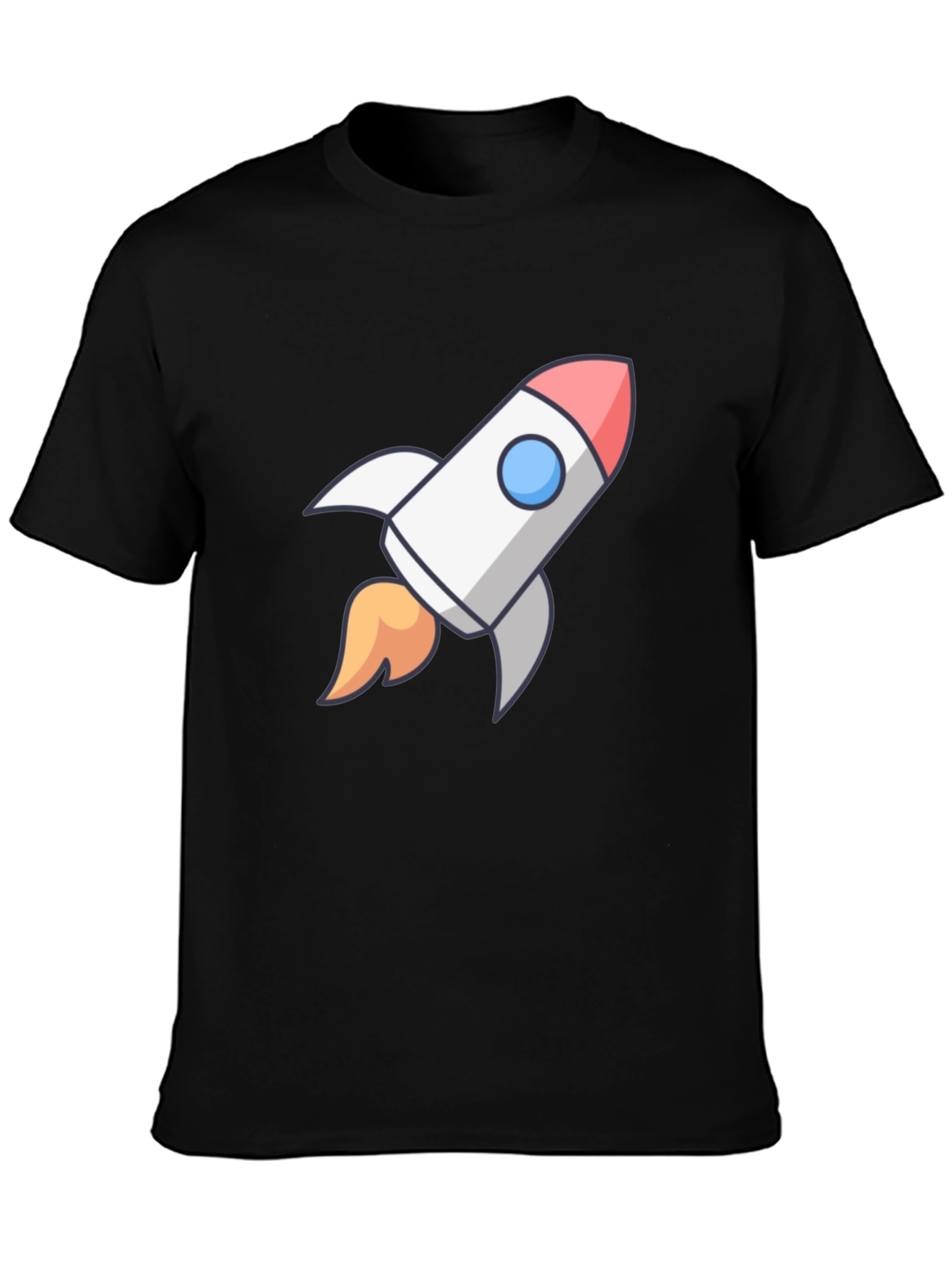 Rocket Graphic Black T-Shirt