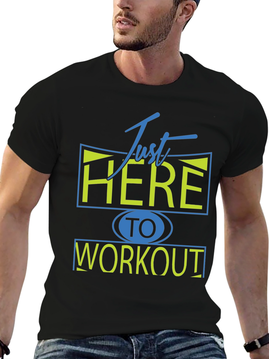 Just Here To Workout Graphic Tee