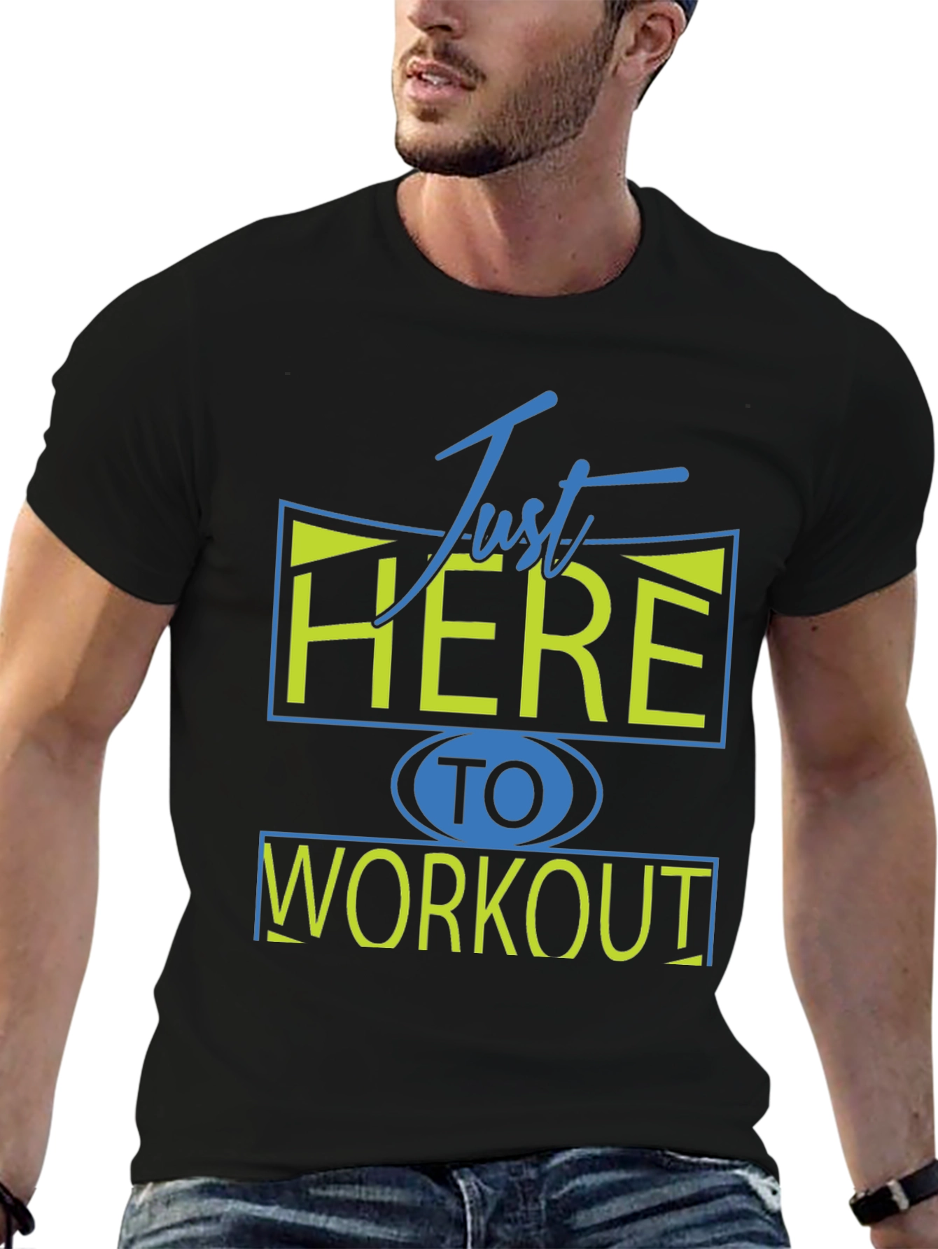 Just Here To Workout Graphic Tee
