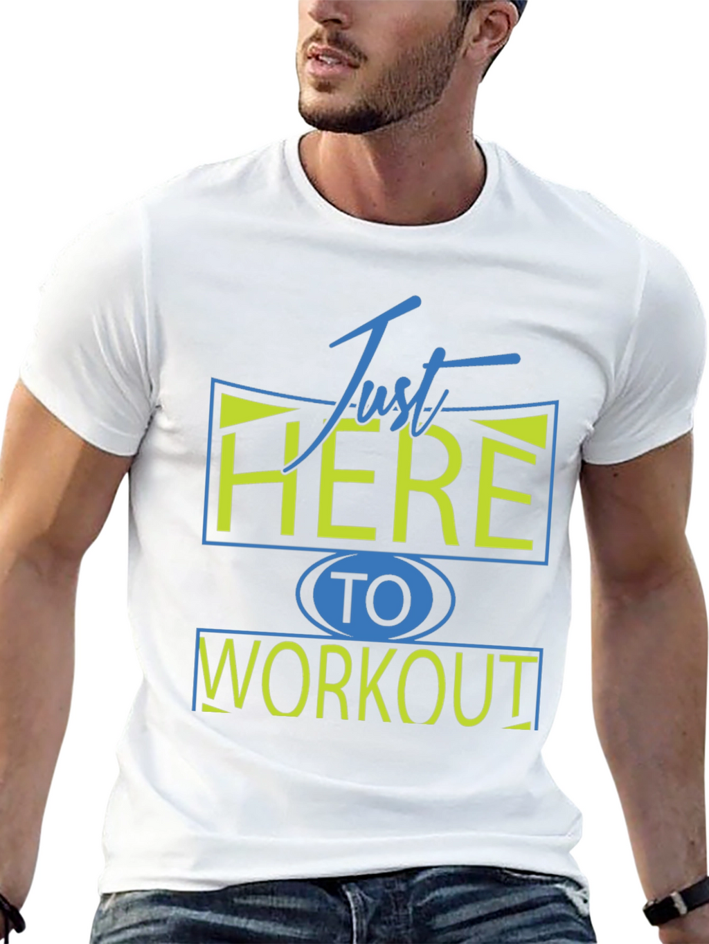 Just Here To Workout Graphic Tee