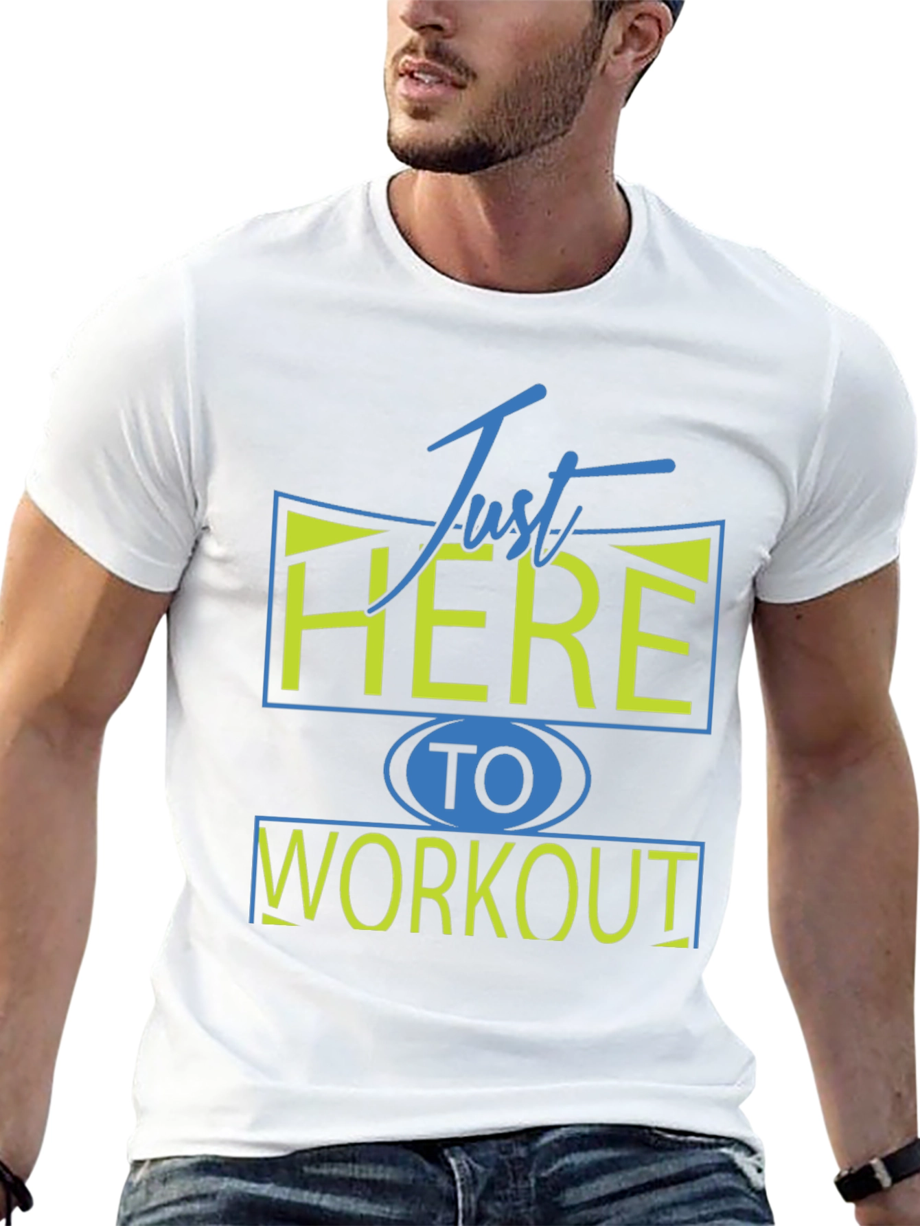 Just Here To Workout Graphic Tee