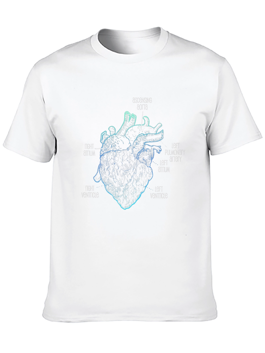 Anatomical Heart Graphic Black T-Shirt