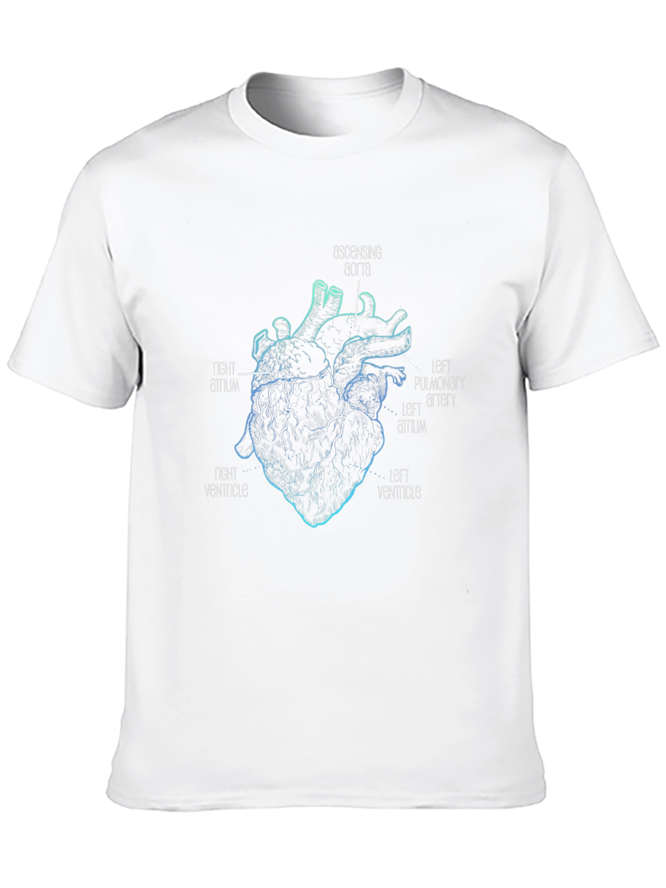 Anatomical Heart Graphic Black T-Shirt