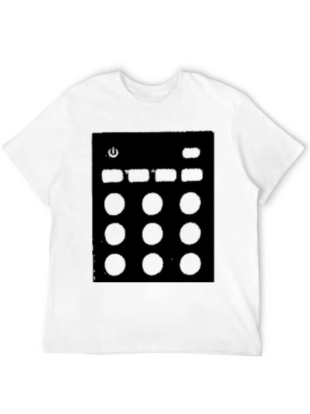 Black T-Shirt with Console Graphic