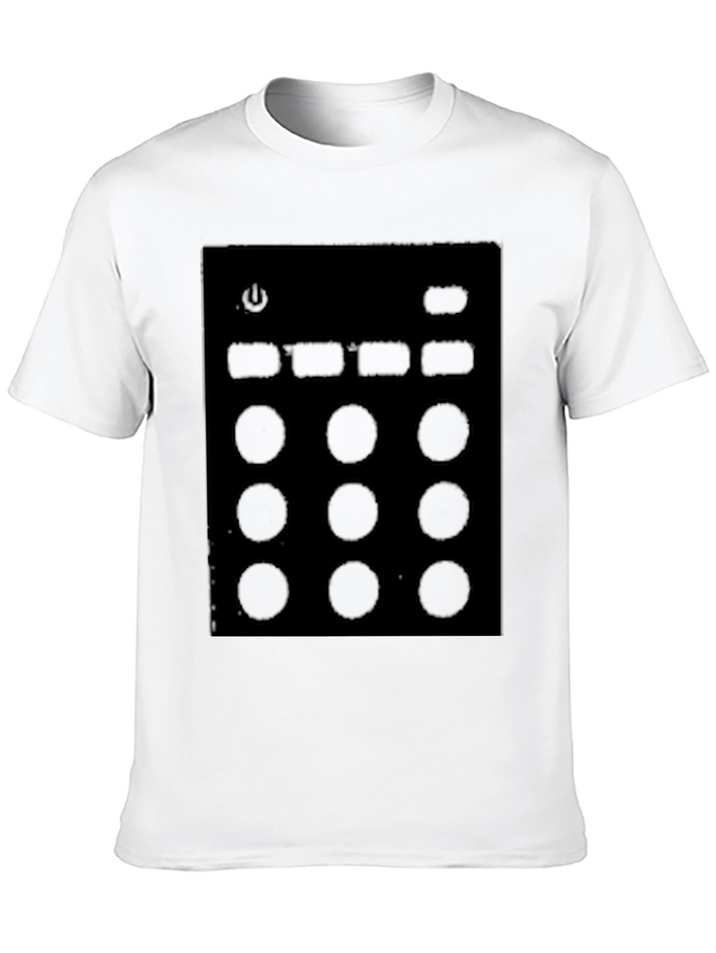 Black T-Shirt with Console Graphic