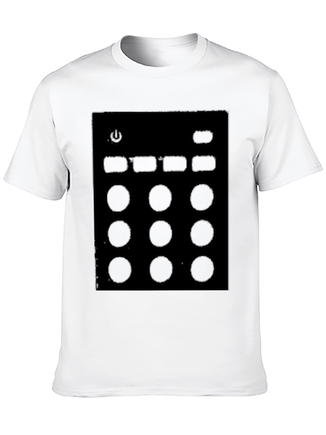 Black T-Shirt with Console Graphic