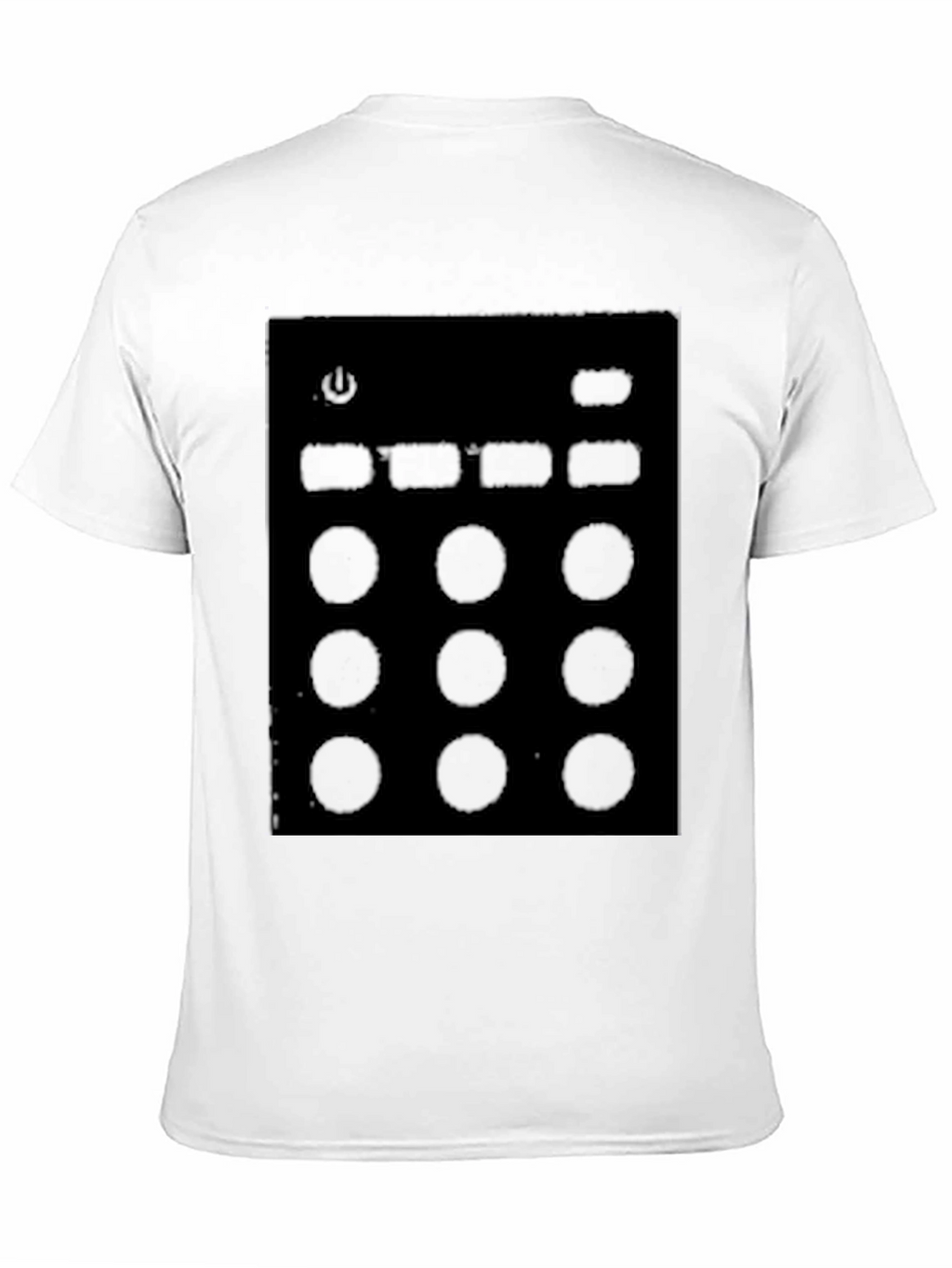 Black T-Shirt with Console Graphic