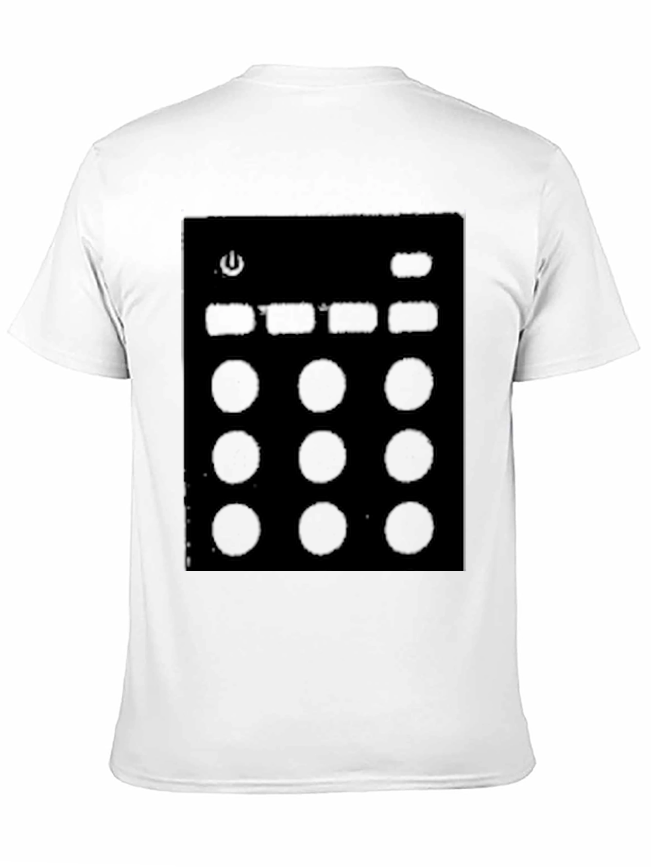 Black T-Shirt with Console Graphic