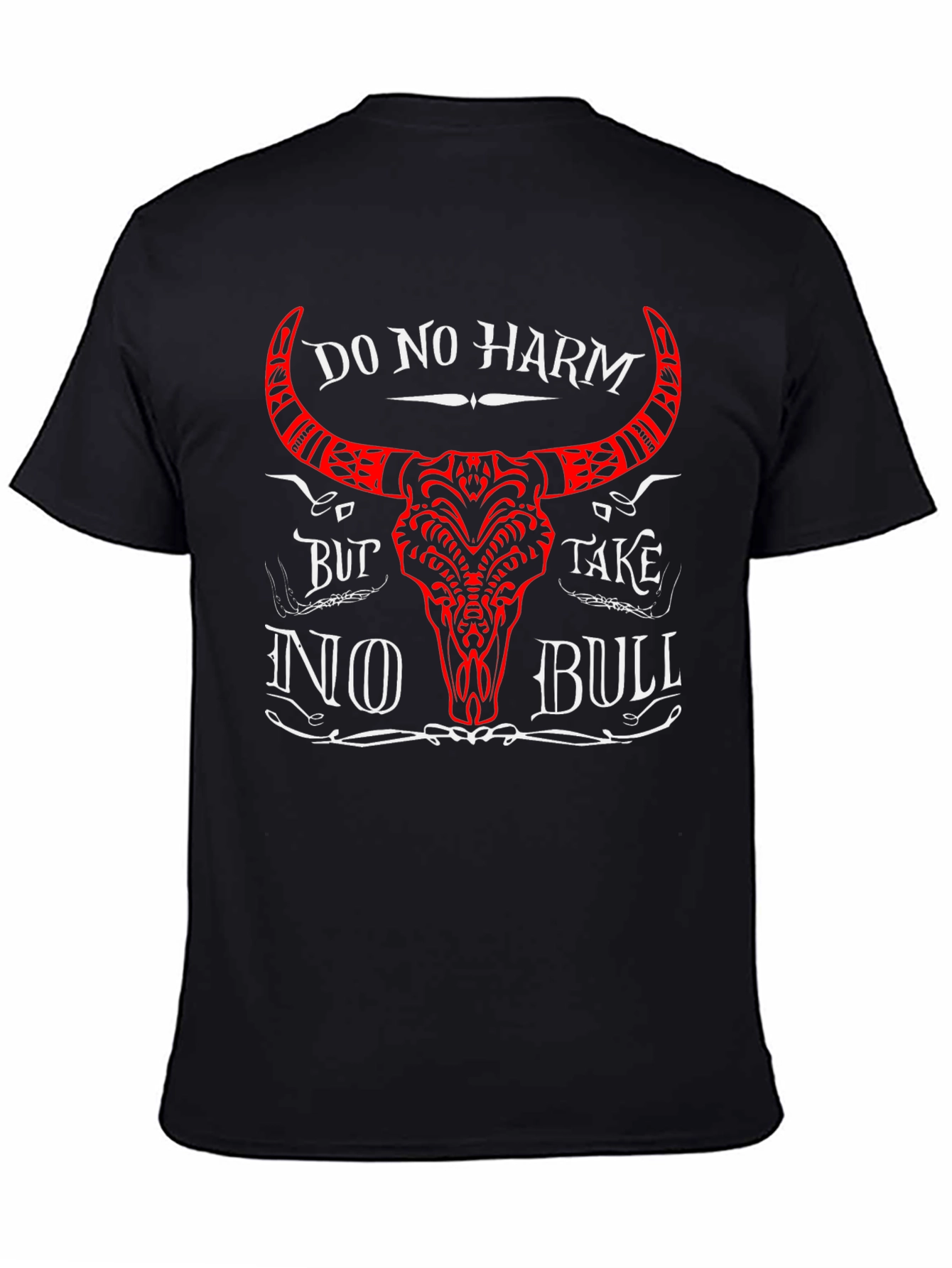Do No Harm No Bull Black Graphic T-Shirt