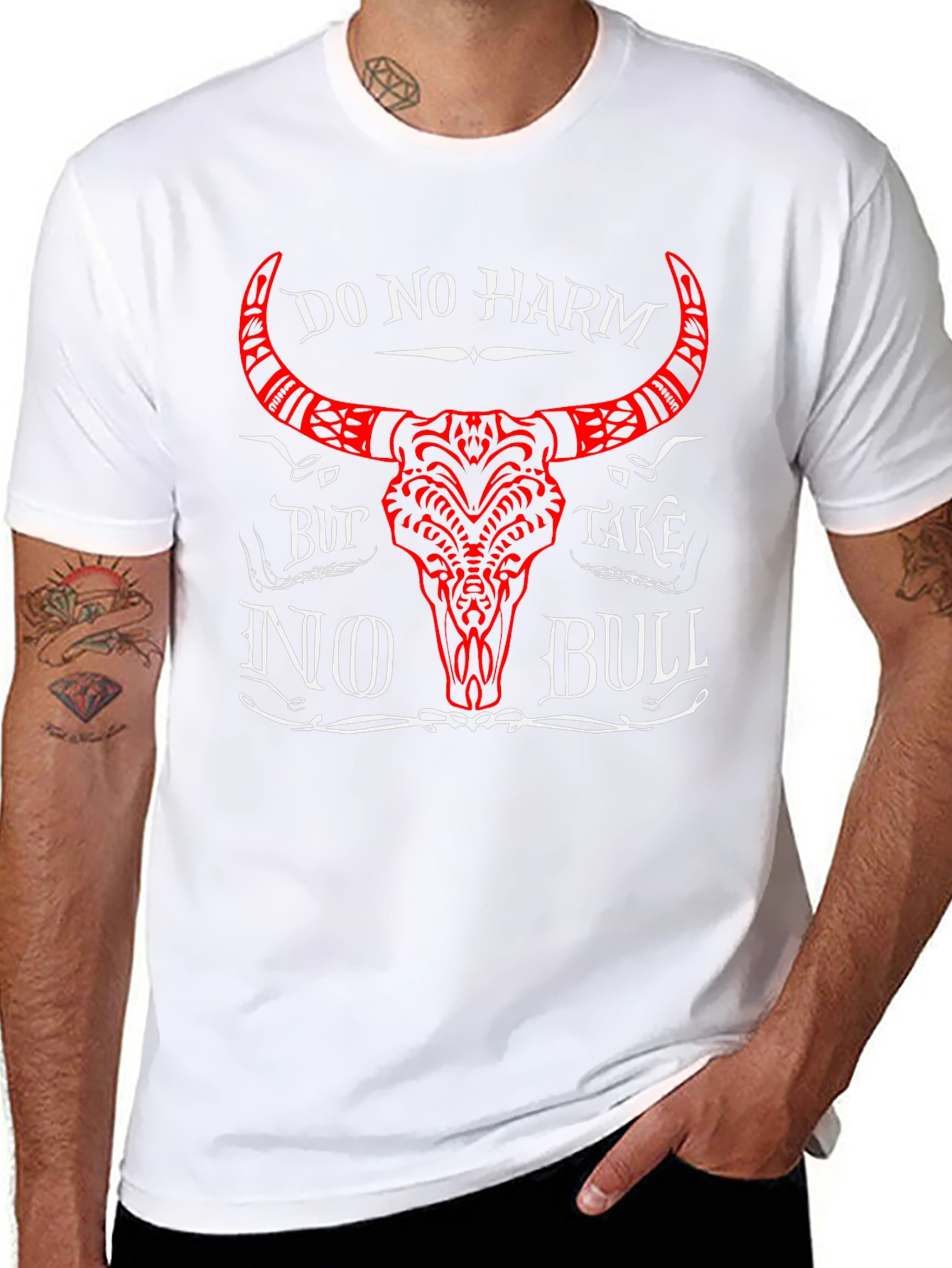 Do No Harm No Bull Black Graphic T-Shirt