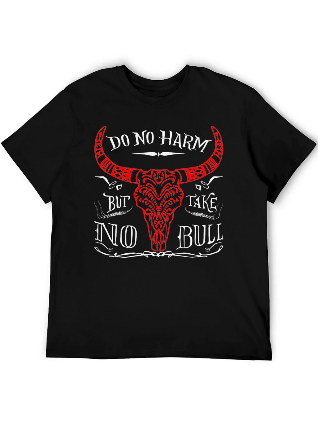 Do No Harm No Bull Black Graphic T-Shirt