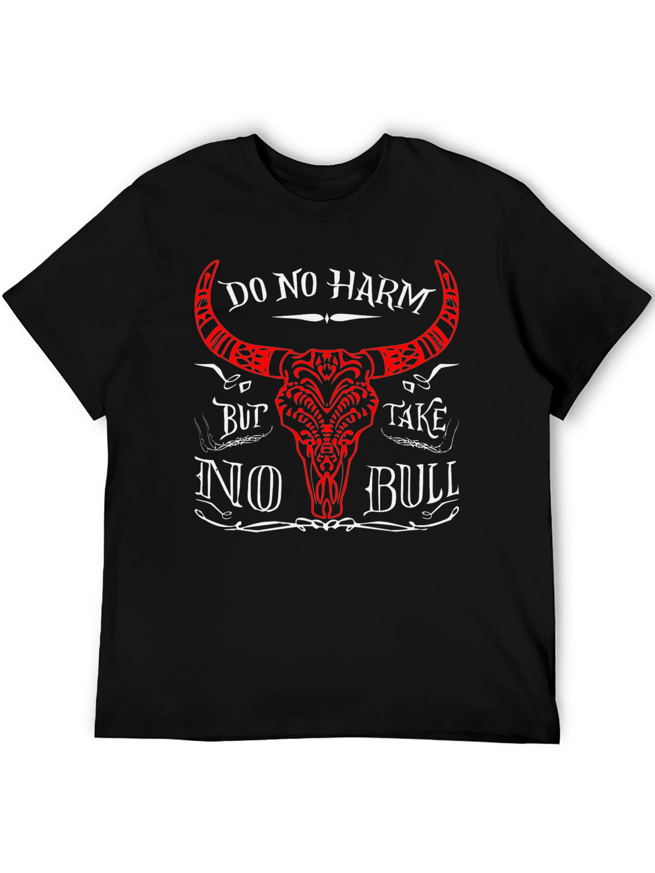 Do No Harm No Bull Black Graphic T-Shirt