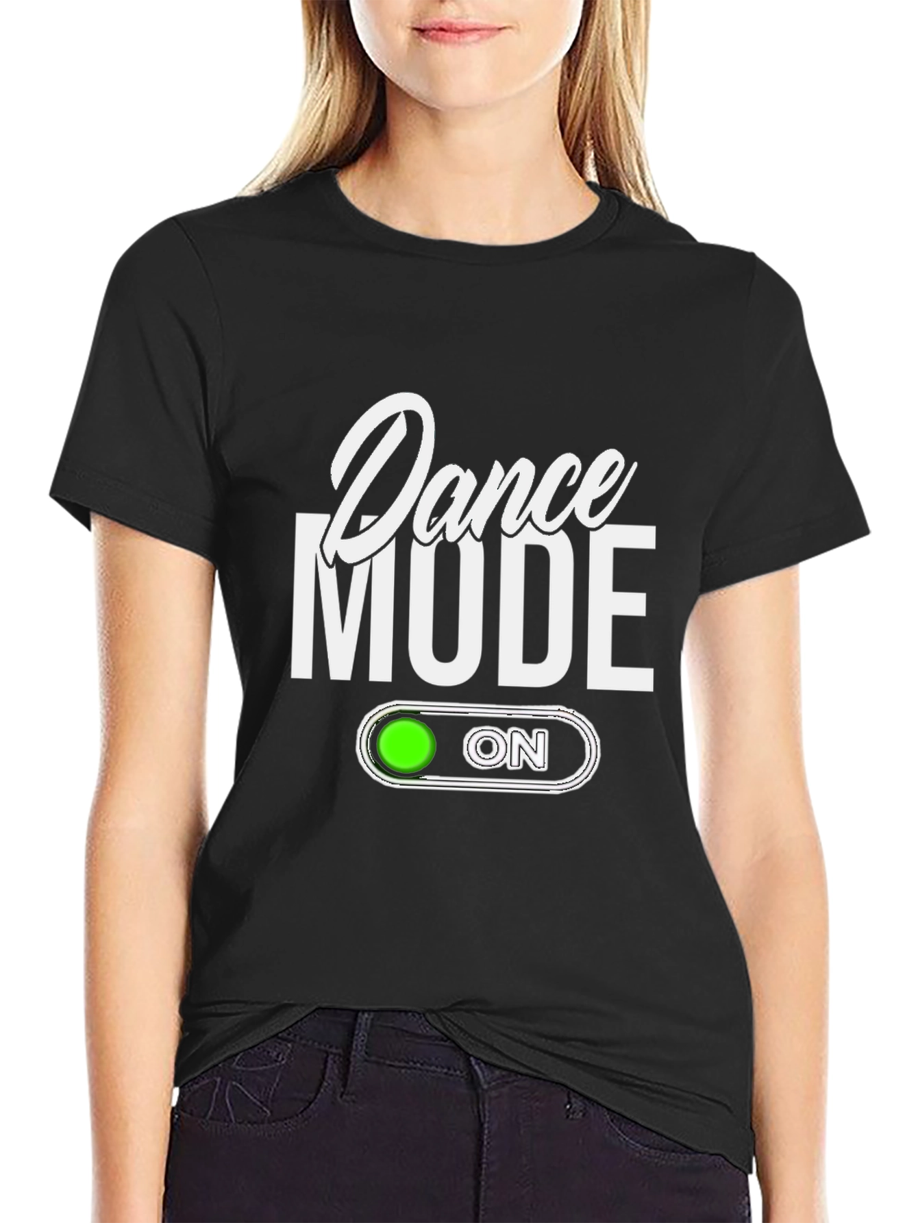 Dance Mode On Black T-Shirt