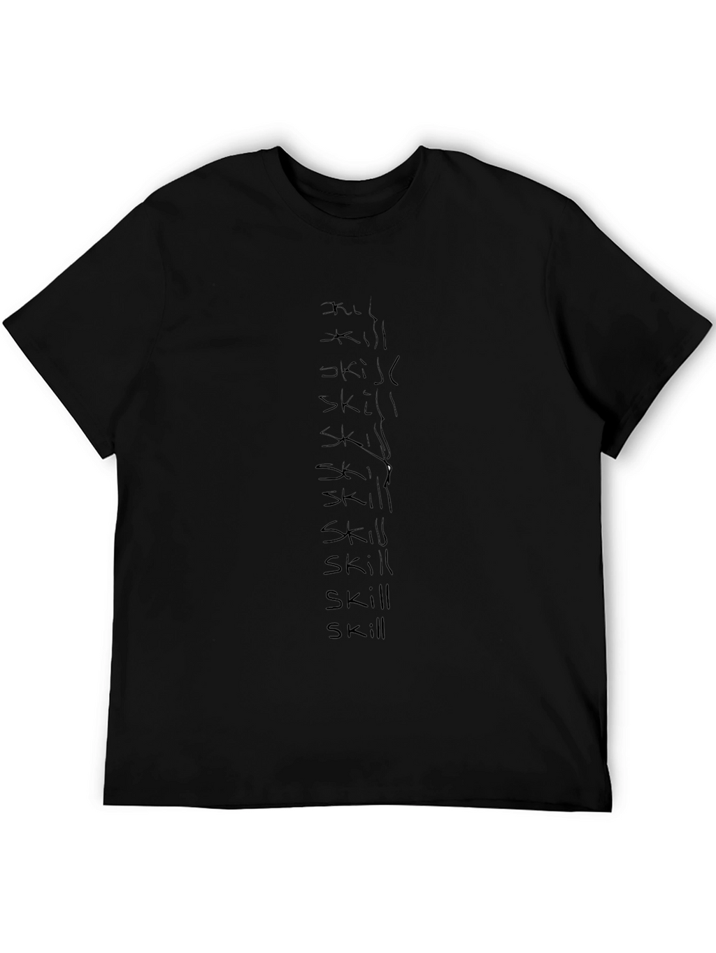 Skill Black Graphic Tee - Streetwear Style