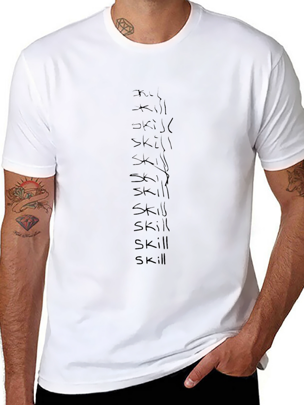 Skill Black Graphic Tee - Streetwear Style