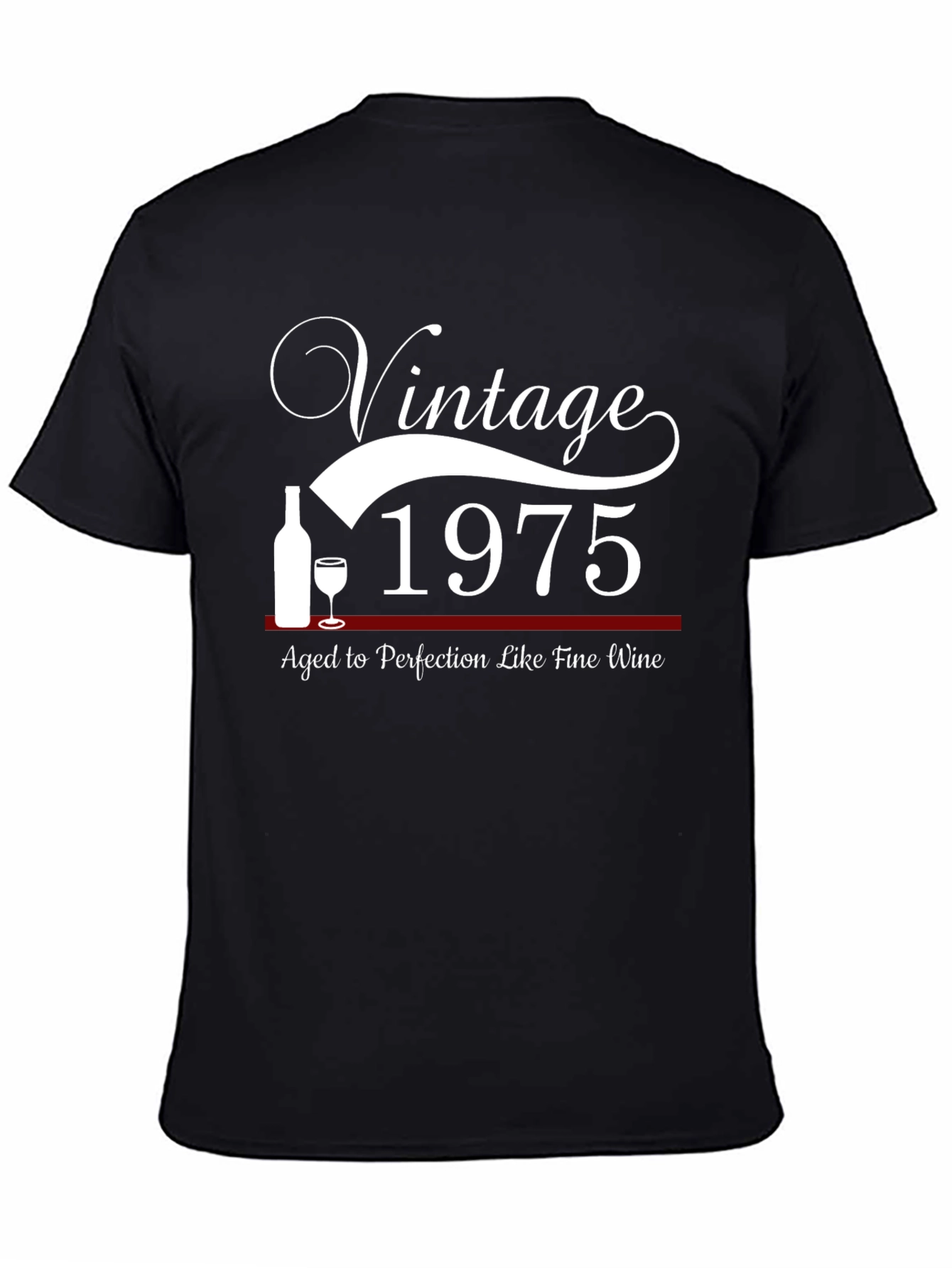 Vintage 1975 Aged To Perfection Black T-Shirt