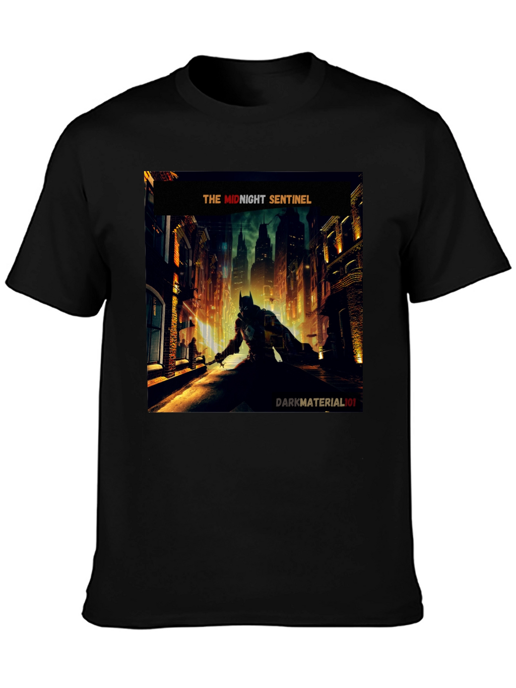 Midnight Sentinel Batman T-Shirt - Dark Material 101