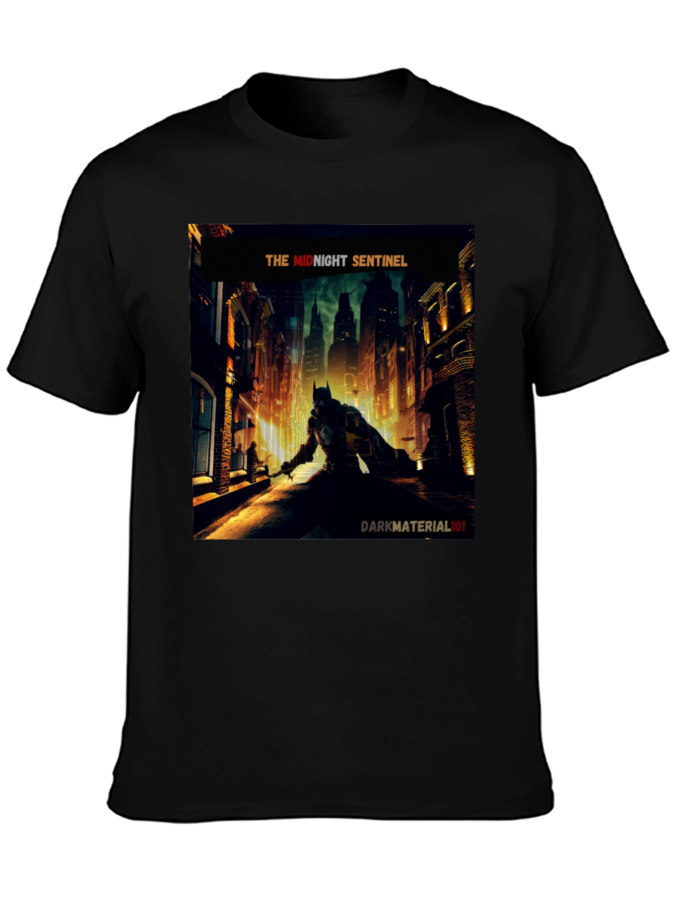 Midnight Sentinel Batman T-Shirt - Dark Material 101