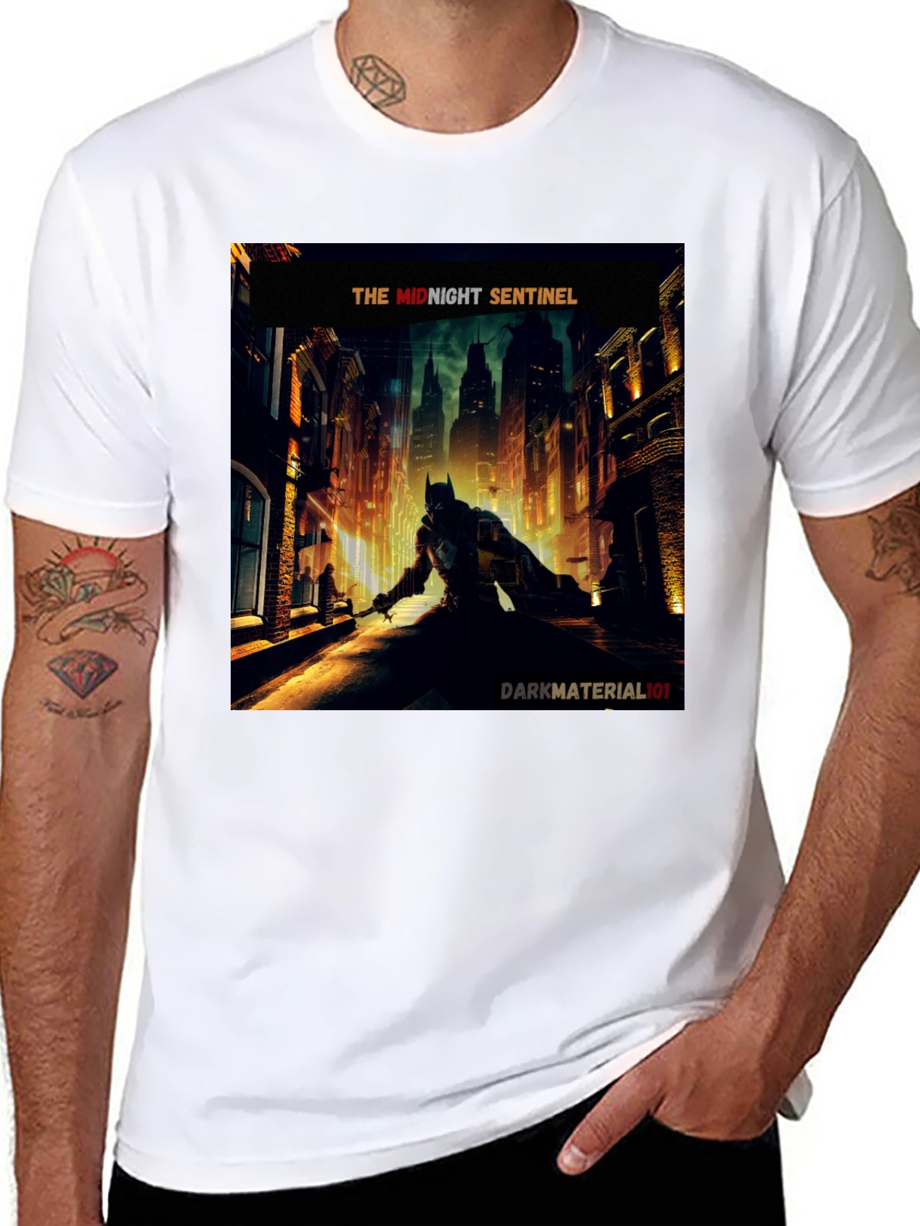 Midnight Sentinel Batman T-Shirt - Dark Material 101