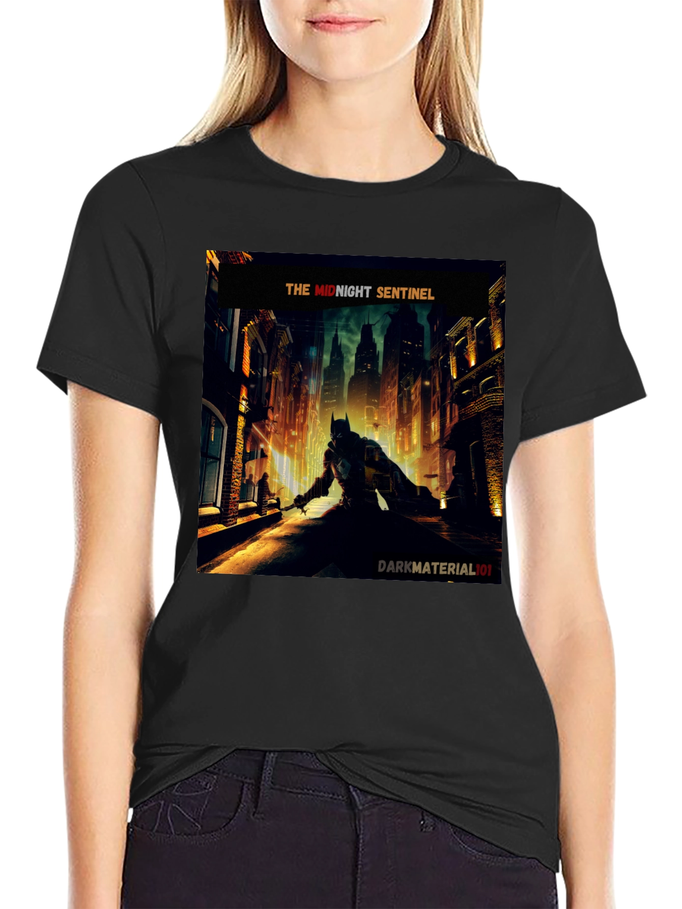 Midnight Sentinel Batman T-Shirt - Dark Material 101