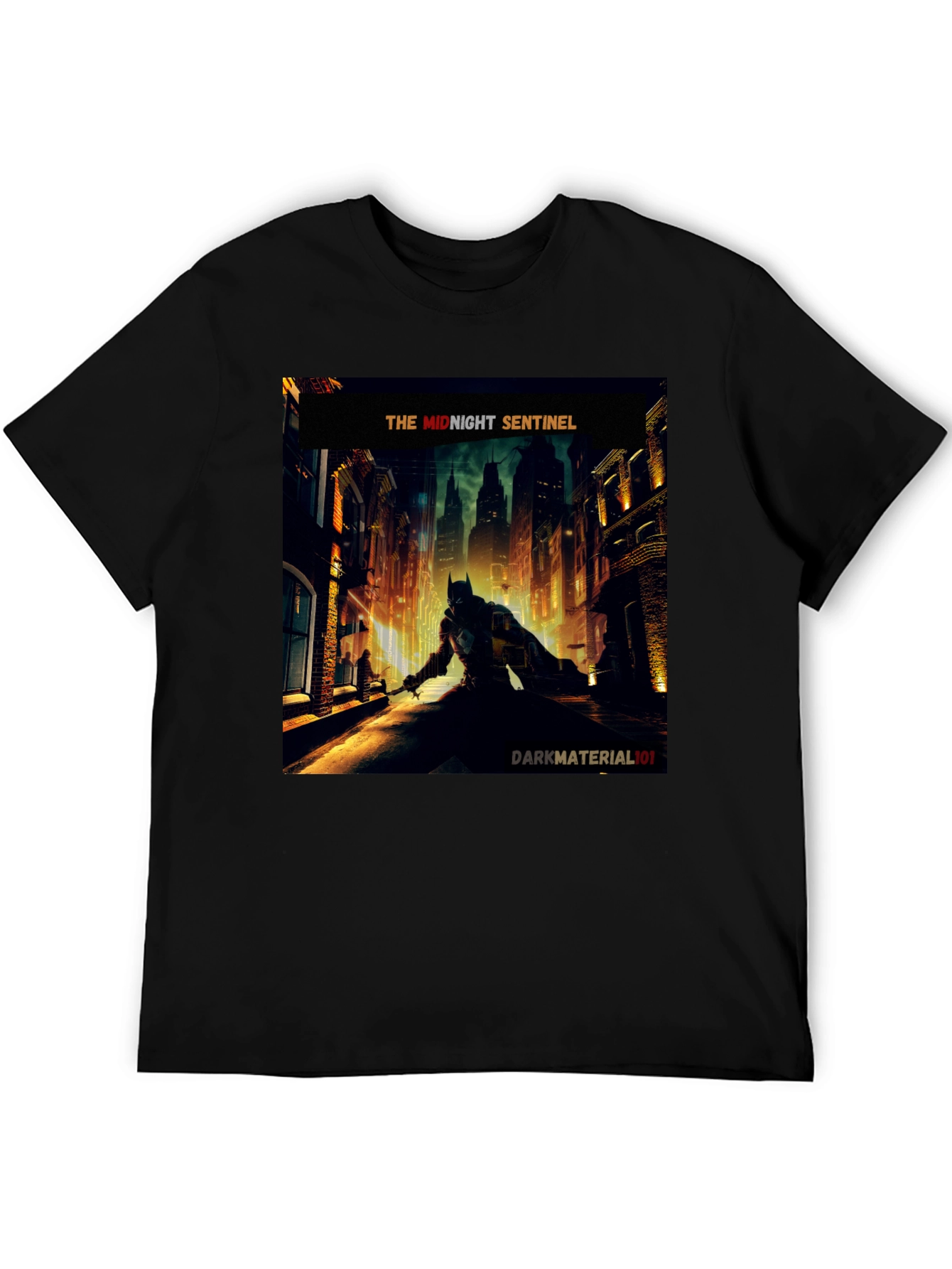 Midnight Sentinel Batman T-Shirt - Dark Material 101